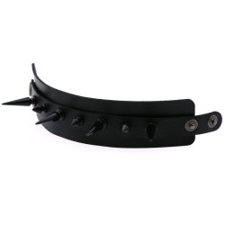 Tapered Stud Double Leather Bracelet