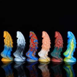 Unicorn Lifelike Silicone Dildo - Colorful