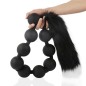 9 Balls Anal Beads-Butt Plug with Tail