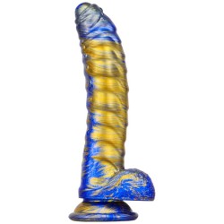 Mixed Colors Caterpillar Realistic Dildo