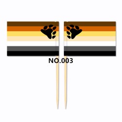 D704 Pride Toothpick Flag-100pcs