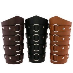 Waxed Cycling Round Ring Buckle Bracers