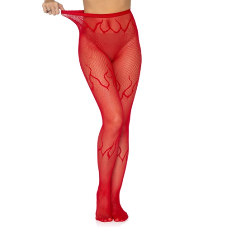 New Passion Fire Fishnet Silk Stockings