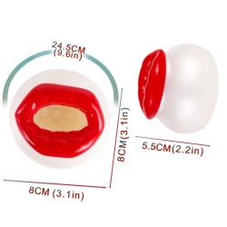 Pocket Silicone Glans Trainer - Hot Lips