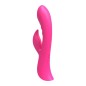 Flexible Ribbed Silicone Rabbit Vibrator