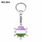 D707 Rainbow Gay Pride Flag Key chain Snow Pendant Key Ring