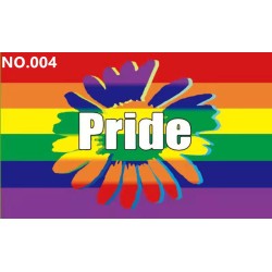 D702 Gay Pride LGBT Waving Flag