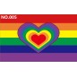 D702 Gay Pride LGBT Waving Flag