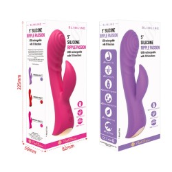 Flexible Ribbed Silicone Rabbit Vibrator