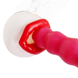 Pocket Silicone Glans Trainer - Hot Lips