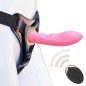 Screw Strap-On Dildo Vibrator