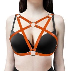 Women Harujuku Leather Vest Sexy Bondage Lingerie