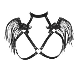 Punk Rave Outfits Bra Harness With Shoulder Tassel