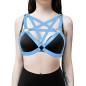 Gothic Cup-Less Bra Harness Leather Body Bondage