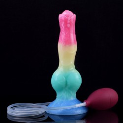 Wolf Cock Squirting Dong - Rainbow