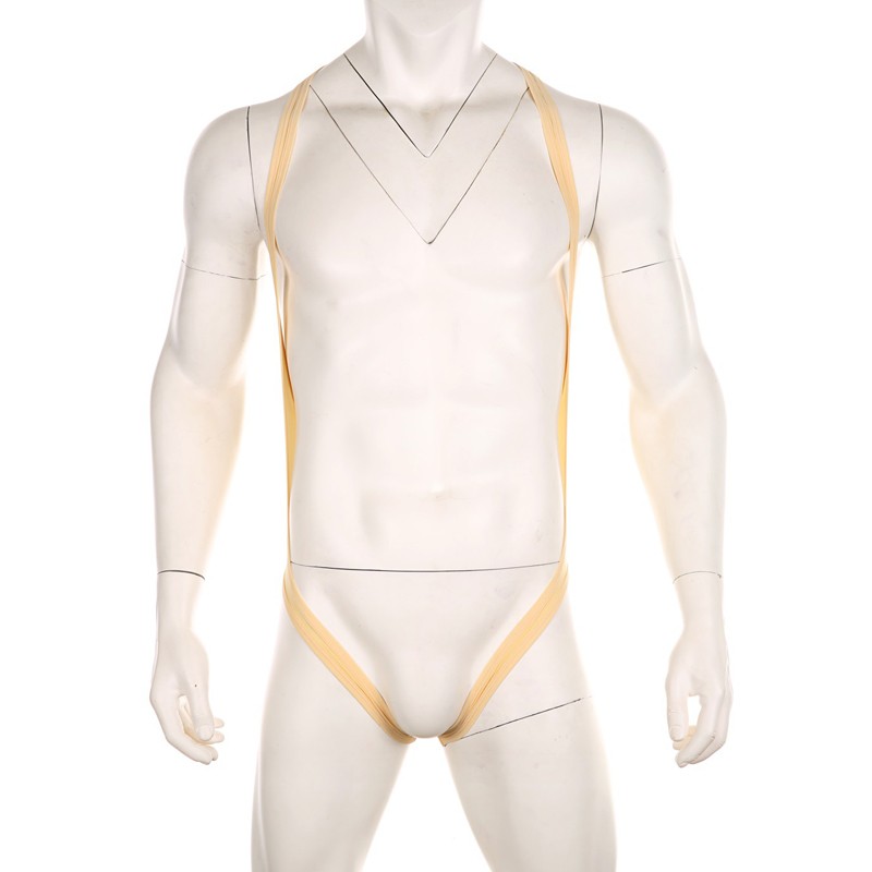 Super Sexy Men One-piece Ice Silk Assless Underwear