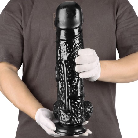 Big Black Dildo With Realistic Veins