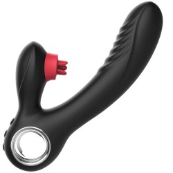 Three Tongue Licker Dildo Vibrator