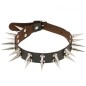 Double Row Long Spiked Rivet Collar