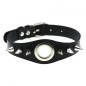 Metal Ring Spikes Collar