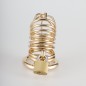 Gold Metal Chastity Cage Device