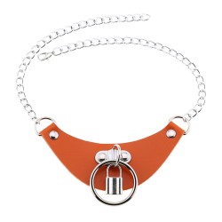 leather o lock collar