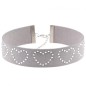 Diamond Rhinestone Love Flannel Collar