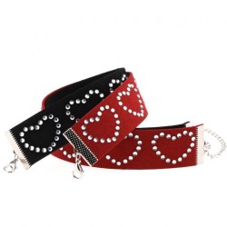 Diamond Rhinestone Love Flannel Collar