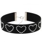 Diamond Rhinestone Love Flannel Collar