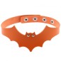 Little Devil PU Leather Bat Wing Collar