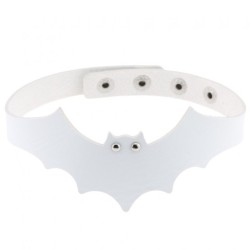 Little Devil PU Leather Bat Wing Collar