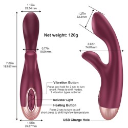 Kelly Dual Warm G-spot Rabbit Vibrator