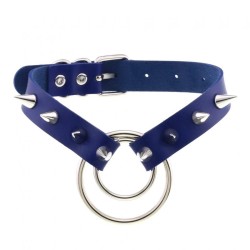 Double Ring Spiked Stud nCollar