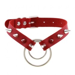 Double Ring Spiked Stud nCollar