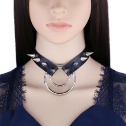 Double Ring Spiked Stud nCollar