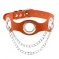 Leather Hole Breathable Chain Collar