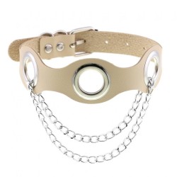 Leather Hole Breathable Chain Collar