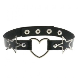 Heart Collar with Pentagram