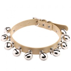 Bell PU Leather Collar