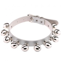 Bell PU Leather Collar