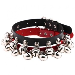 Bell PU Leather Collar