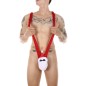 Father Christmas Cosplay Underwear One-piece Suit For Men