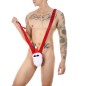 Father Christmas Cosplay Underwear One-piece Suit For Men