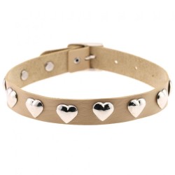 Love Heart Rivets Collar