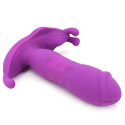 Butterfly Thrusting Strap-on vibrator