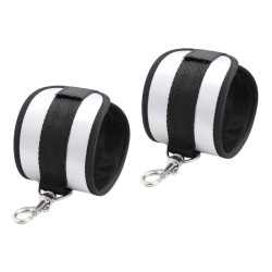 Over The Door Bondage Cuffs - Silver