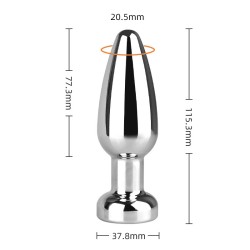 Vibration Metal Butt Plug