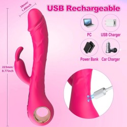 G-Spot Rabbit Vibrator with LCD Display