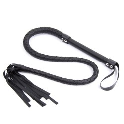 Black Single Tail Whip - 120 cm / 47.2 inch