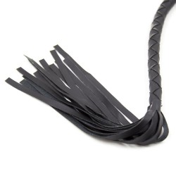 Black Single Tail Whip - 120 cm / 47.2 inch